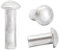 Remaches M3 (3 mm x 8 mm) de aluminio sólido de cabeza redonda DIN 660 (paquete de 20)