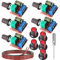 Gebildet 5pcs Mini DC Motor PWM Velocidad Controlador,DC 5V-35V 5A Interruptor Ajustable del Velocidad,6V 12V 24V Regulador de Voltaje Variable con Indicador LED