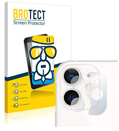 BROTECT Schutzglas für Apple iPhone 12 mini (NUR Kameraschutz) Schutzfolie Panzer Folie Glas Displayschutz Made in Germany [ 9H, Anti-Fingerprint]