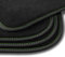 Bär-AfC Auto Fußmatten Premium passend für Peugeot 208 II ab 3/2019, Autoteppiche Velours Schwarz, Nubuk Band Schwarz, Doppelnaht Grün + Silber, Set 4-teilig, PE62397