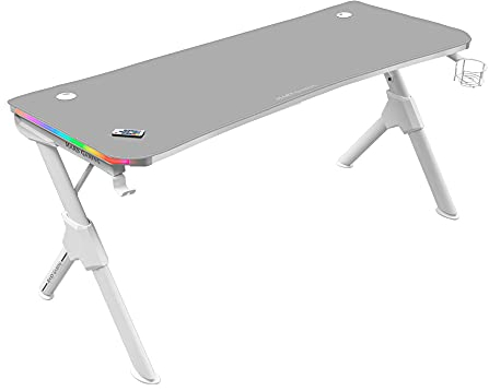 Mars Gaming MGD100RGB, Tavolo Gaming RGB, Mousepad XXL, Supporto Cuffie + Bottiglia, 100x60cm, Rosa