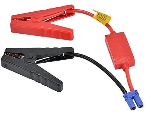 Clip De Cable De Puente De Coche, Abrazadera De Cocodrilo Clips De Batería De Refuerzo Con Pinzas De Batería Cables De Puente De Refuerzo Para Emergencia Portátil 12v Car Jump Starter Booster