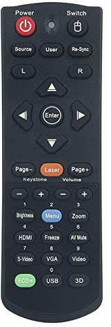 ALLIMITY Reemplazo de Mando a Distancia adaptar por Optoma Projector DX5100 EH300 DH1011 DH30B