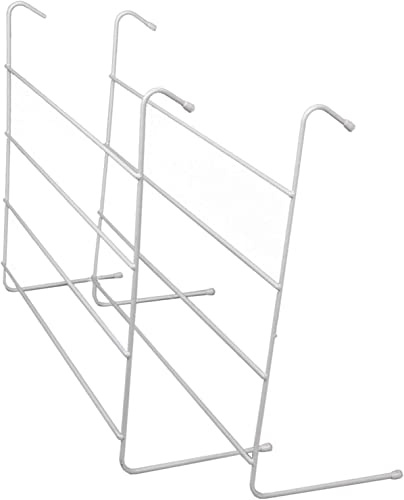 PriceKingX 4 Bar Radiator Airer – Clothes Drying Rack – Washing Laundry Dryer Racks Rail, Lightweight Indoor Drying Space, Portable Dryer Holder, Hanging Towel Rail, Multi-Functional (White(2 Pack))