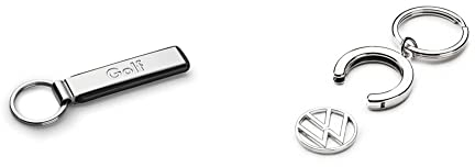 Volkswagen Original VW Schlüsselanhänger Golf 000087010R YPN & 000087010BT Schlüsselanhänger Pfandchip Einkaufswagenchip Keyring Anhänger, mit neuem VW Logo