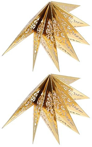 Housoutil 7-zackiger Stern Papier Lampenschirm Dekorative Lichtabdeckung Festliche Weihnachtsdekoration Für Party Hochzeit Zuhause Schaufenster