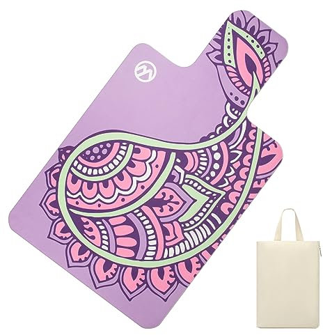 MicaYoung Pilates Reformer Matte Rutschfest für Pilates Reformer Workout 1mm/0,04 dick, Lila