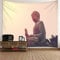 CEVAN Wandbehang Abstrakt Wanddekoration Flur Buddhismus Thema Buddha-Statue Wandteppiche Klein Wandtuch Kinderzimmer Kunst Dekorationen Decke Wandbehang Stoff Mehrfarbig 200x200cm