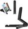 BAOWUABJ Tablet Stands and Holders Adjustable,iPad Stand, Portable Tablet Stand Holder for iPad, Kindle Fire Tablets, Desktop Mobile Phone Stand (Black)