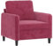 vidaXL Sessel, Sofa Relaxsessel mit gepolstertem Sitz Armlehnen, Fernsehsessel Loungesessel mit Metallgestell, Polstersessel Ruhesessel, Weinrot Samt