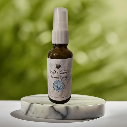 Das Kraftzentrum Chakra Spray (Kehl Chakra • Vishuddha) | Klärendes Aura & Raum Spray | Naturreine Duftmischung für Ausdruck, Stimme & Achtsamkeit