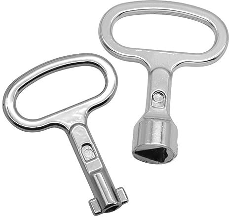 Limtula Lot de 2 clés à douille pour armoire électrique, ascenseur, vannes de compteur d'eau