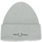 Fred Perry Uni C4114 Klassische Baumwollmischung, grafische Beanie-Mütze mit Logo in Silberblau, Einheitsgröße, silber, blau, Einheitsgröße