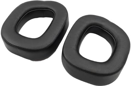 Ieron 2 Stück Ohrpolster kompatibel mit Corsair HS80 MAX/ HS80 RGB Gaming-Kopfhörer aus hochelastischem Memory Foam und Proteinleder