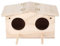 Nidos de Pájaros de Madera para Mascotas, Casa, Caja de Cría, Jaula, Accesorios para Loros, Golondrinas, Encantadora Cabaña de Troncos, Refugios Atractivos Ventilados,