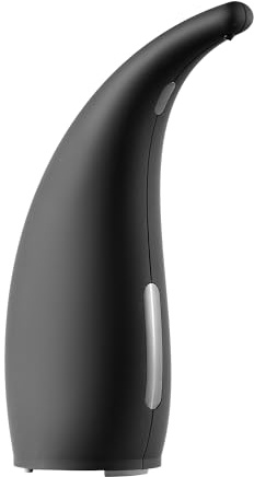 Seifenspender Automatisch, Berührungslos 300ml Elektrischer Seifenspender mit Sensor, Schwarz, IPX7, Batteriebetrieb Schaumseifenspender für Bad,Küche, Büro SEVICO