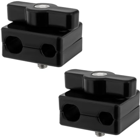 LT Easiyl 2x Caravan Awning Rail Channel Lock Blocks Kador Clamps for Figure of Eight Drive Away Awning kit 6mmx6mm, 8mmx6mm, 6mmx4mm Bead Strips for Campervan Motorhome Black