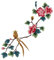 Goldene Vogel-Blumen-Applikation, Stickerei, Blumenvogel zum Selbermachen, Kleid, Kleidung, Dekoration, Stickerei, Applikation, Nähzubehör
