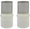 Lot de 2 filtres de tuyau d'arrosage, filtre en maille PVC de 63 mm, filtre d'entrée de pompe à eau de jardin, raccord de tuyau d'aquarium, filtre en maille en acier inoxydable pour tuyau en PVC