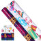 3 Rollen Geschenkpapier zum Geburtstag, 43 cm x 3 m, recycelbar, hübsches Geschenkpapier mit Happy Birthday-Aufdruck für Geburtstage, Babypartys und andere Geschenkdekorationen