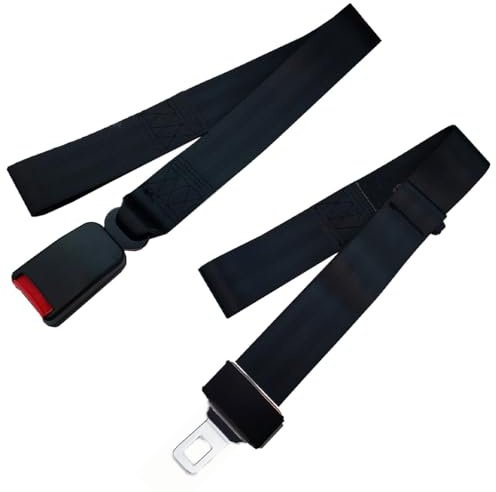 YAFLUG 1 Stück Sicherheitsgurt Für Rollstuhl,Anschnallgurt, Beckengurt Auto, Sicherheitsgurt Für Rollstuhl, Style-Gurt Mit Metallschnalle Für Tragen, Rollstühle Und Krankenwagen(Schwarz)
