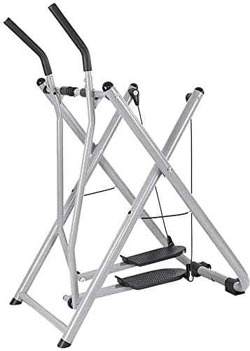 Elliptischer Crosstrainer - Klappbarer Heimtrainer mit Luftwiderstand für Heim-Fitness-Workouts