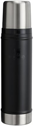 Stanley 1913 Classic Legendary Thermal Flask 0.6L - Black | Keeps Hot Or Cold 18 Hours - Leakproof - Dishwasher Safe - BPA-Free Insulated Bottle