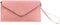 Wedmay Ladies Large Oversize Envelope Wristlet Strap Leather Evening Bag Prom Clutch Bag Purse For Women (F1460 Light Pink)