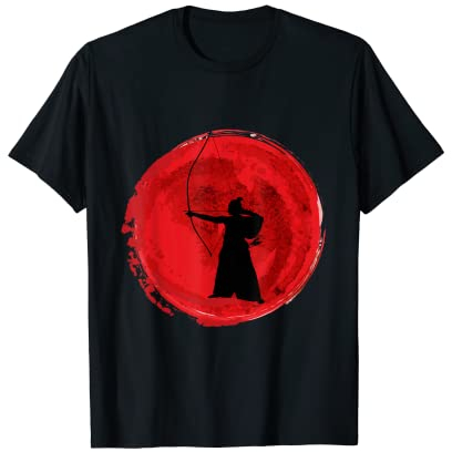 Kyudo Kyujutsu Bogenschießen Samurai Japan Geschenk T-Shirt