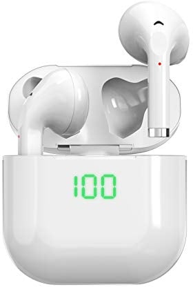 PIPRE Wireless Earbuds, Bluetooth 5.0 Earbuds Touch Control in-Ear True Wireless Headphones, 15 Hrs Playtime with Charging Case, Stereo Earbuds with Built-in Mic for Sports and Work