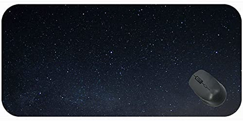 XXL Gaming Mouse Pad, Starry Sky Night Stars antiscivolo Base di gomma Mousepad