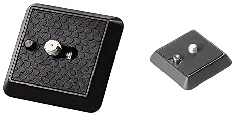Hama Schnellkupplungsplatte (für Stative Profil 70-89 und Gamma, A 1/4 Zoll Gewinde) schwarz & Cullmann Schnellkupplungsplatte 42mm (1/4 Zoll) Cross CX470
