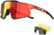 KAPVOE Polarisiert Fahrradbrille mit 4 wechselgläser TR90 Rahmen für Herren Damen Sport Radfahren MTB Sportsonnenbrille Radbrille Sportbrille Fahren Angeln Baseball Laufen Grün Schwarz 11
