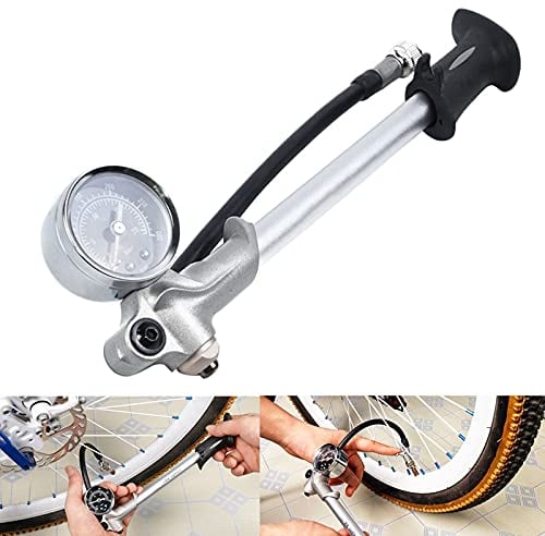 Shock Pump - High Pressure 300psi MTB Bike Compact Suspension Fork Rear Shock Pump for Mountain Bike, Shock Absorber, Wheelchair