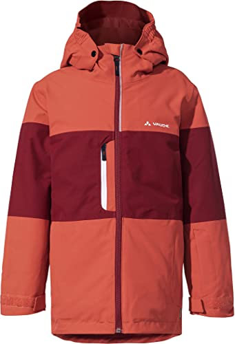 VAUDE Snow Cup gefütterte Jacke für Kinder – Wasserdichte Winterjacke mit Ceplex Active Membran, Skijacke für Kinder mit abnehmbarer Kapuze & Sensofiber Wattierung – ideal für Ski & Schnee