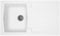 Liquida AR10WH 1.0 Bowl Composite Reversible Inset White Kitchen Sink with Waste