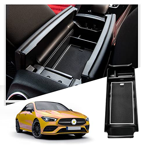 Ruiya Kompatibel mit Mercedes CLA(C118) GLB 2020-2023 2024 Mittelkonsole Aufbewahrungsbox, GLB Armlehne Organizer Tray Mittelarmlehne Handschuhfach Mittelkonsole Organizer Ablagefach CLA Zubehör