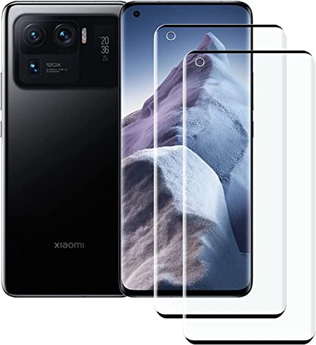 【Lot de 2】 Verre Trempé Compatible avec Xiaomi Mi 11 Ultra, Film Protection écran - Anti Rayures - sans Bulles d'air -Ultra Résistant (HD Ultra Transparent) pour Xiaomi Mi 11 Ultra