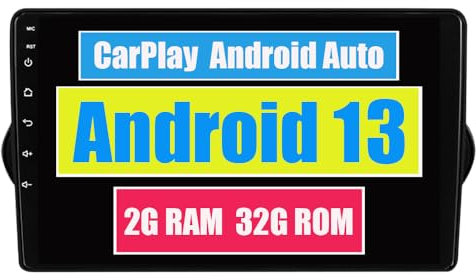 RoverOne Auto Stereo für FIAT Tipo Egea Dodge Neon 2015 2016 2017 2018 mit Android Auto Multimedia-Player Navigation Radio Stereo Touchscreen Bluetooth WiFi USB CarPlay