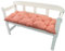 NYVI Bankauflage Ibiza 110x45 cm Rot Kariert - Polsterauflage für Gartenbänke Gemütlich & Langlebig - Sitzauflagen für Bänke Outdoor & Indoor - Sitzkissen Auflage Bank Sitzbank