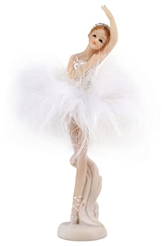 HERCHR Ballerina Mädchen Figuren, Balletttänzerin Statue Ballerina Skulptur Ballerina Mädchen Modell für Bücherregal, Tischdekoration(#3)