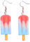 Bemvp Ice Lollies Form Ohrringe 1pair Hit Color Haillizenohrringe Kreative Lustige Harzohrringe Für Frauen Mädchen