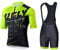 UGLY FROG Completo Ciclismo Uomo Maglia Ciclismo Uomo 5D Gel Salopette Pantaloncini Corti Imbottiti Set di Abbigliamento Ciclista
