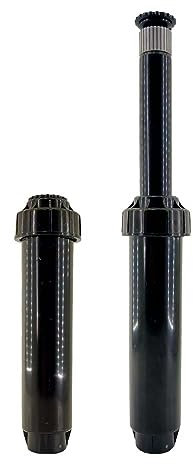 RIEGOPRO Difusor de Riego para Jardin y Césped RP-04-17A | Conexión 1/2 Hembra | Emergente 10cm | Ángulo Ajustable de 0º a 360º | Alcance 4,6m - 5,8m | Caudal 1,68-21,75 L/min (Pack 2 Unidades)