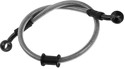 MOCNT 60cm Tubo Freno Moto Tubo Olio Frizione Freno Moto Acciaio Intrecciato Tubo Flessibile Freno Frizione Idraulico Rinforzato Tubi in Treccia Motocross Cavo Linea Guaina Argento