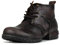 OSSTONE oscura Marrone retrò Design della punta in metallo per una maggiore resistenza agli urti Stivali da moto per uomo Caviglia camminare moda Lace-Up Pelle Chukka Stivali OS-6015-3-D-13-R
