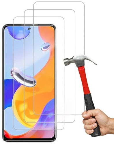 HQ-CLOUD LOT DE 3 Verre Trempé Pour Xiaomi Redmi Note 11 Pro 4G/5G.Film de Protection d'écran Transparent - Anti Rayures - Ultra Résistant Dureté 9H