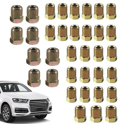 Bremsleitungen Armaturen Sortiment - Reparatursatz Bremsleitungen Rohrsortiment - Bremsleitungen Verbinder Stabile Überwurfmutter Vielseitig für SUV LKW