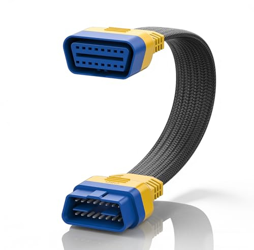 OBDII Verlängerungskabel, 16-polig, Stecker auf Buchse, OBD2-Stecker,30 cm