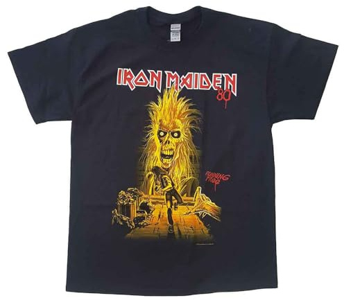 Rock Off officially licensed products Iron Maiden Running Free T Shirt S Black